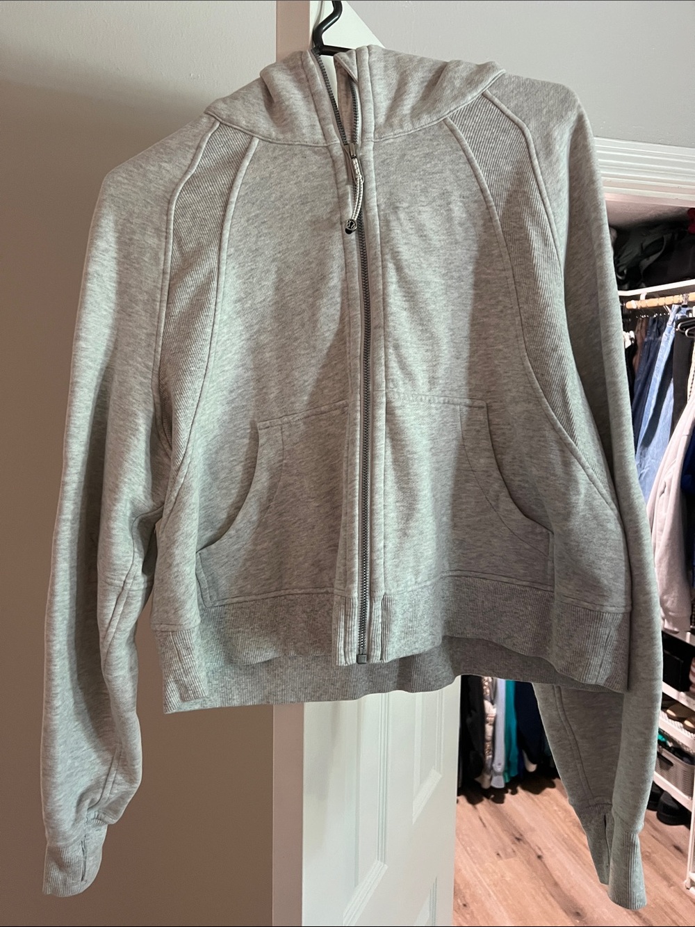Gray Lulu lemon Zip-Up Hoodie Jacket